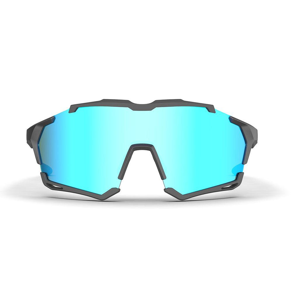 Magicshine Versatile Photchromic Sport Sunglasses (Blue/Black) - BUMSONTHESADDLE