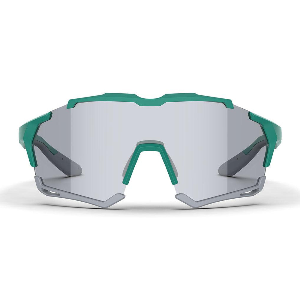 Magicshine Versatile Photchromic Sport Sunglasses (Clear/Green) - BUMSONTHESADDLE