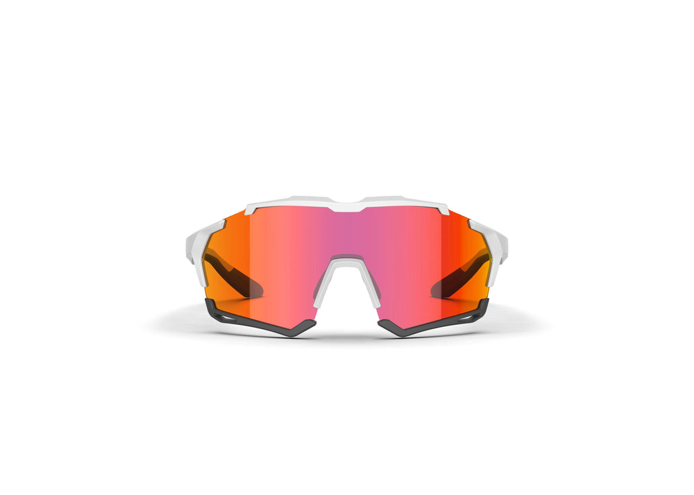 Magicshine Versatile Photochromic Sport Sunglasses (Red/Clear) - BUMSONTHESADDLE