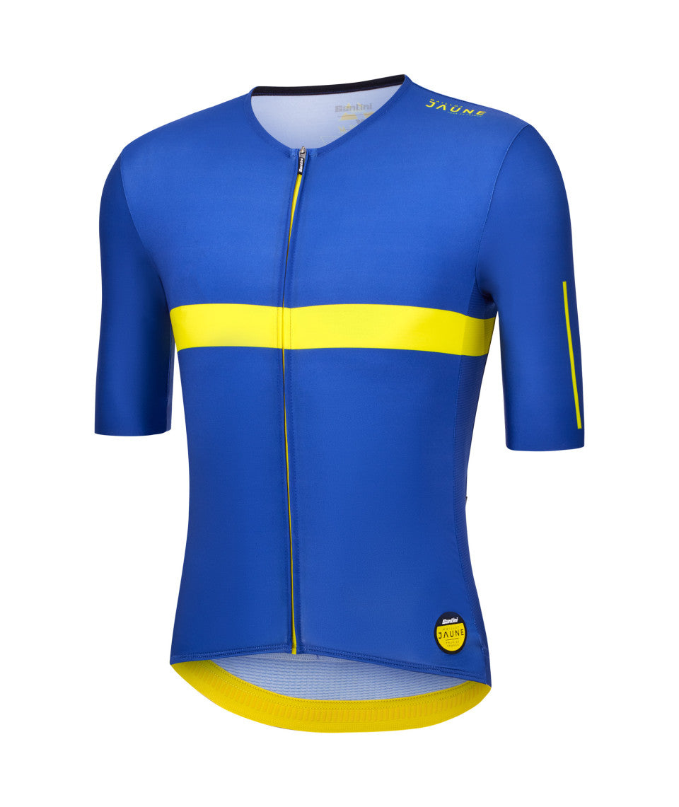 Santini Maillot Jaune Col De La Madeleine Unisex Cycling Jersey (Print)