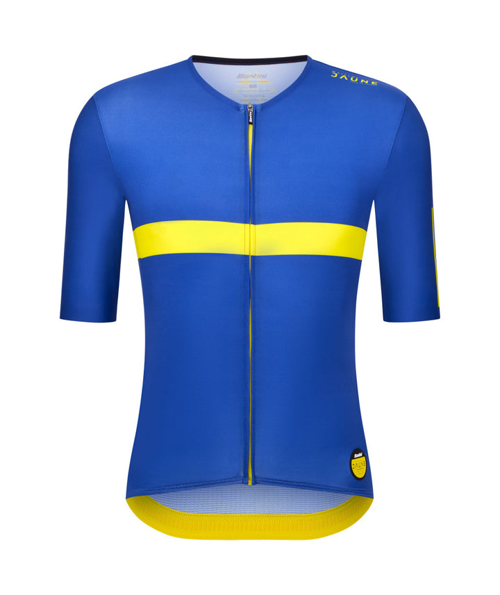 Santini Maillot Jaune Col De La Madeleine Unisex Cycling Jersey (Print)