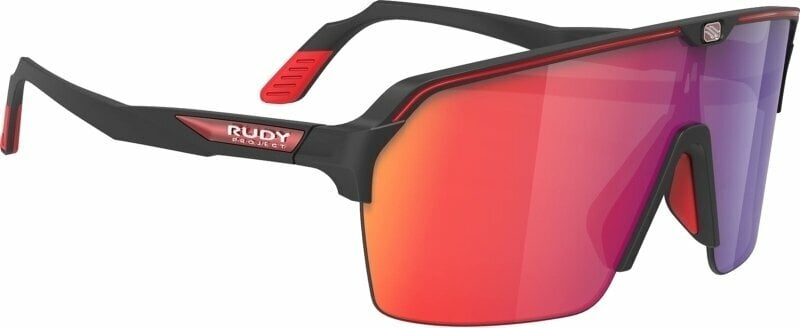 Rudy Project Spinshield Air Sunglasses (Matte Black/Multilaser Red)