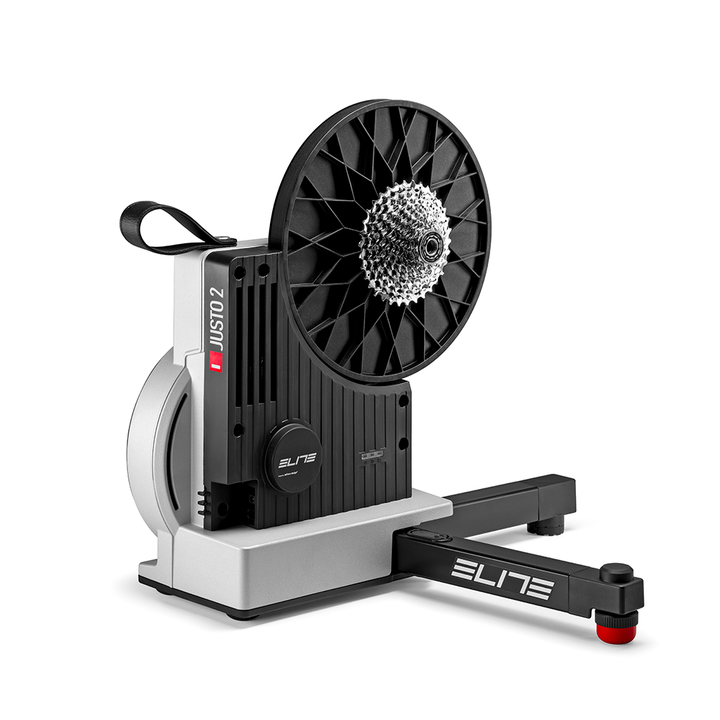 Elite Justo 2 Electromagnetic Direct Drive Smart Bicycle Trainer (Silver)
