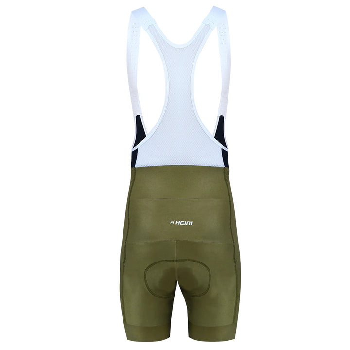 Heini Liberta 427 Men's Cycling Bibshorts (Olive/Blue/White)