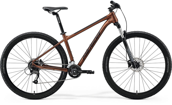 Merida Big.Nine 60-3x 29er hardtail mountain bike in Matt Bronze/Black