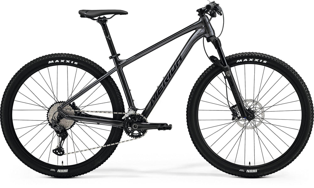Merida Big.Nine XT2 aluminium 29er hardtail mountain bike in Dark Silver/Black