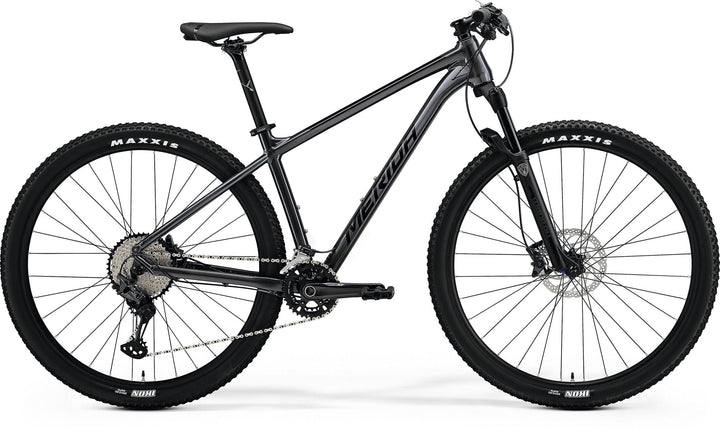 Merida Big.Nine XT2 aluminium 29er hardtail mountain bike in Dark Silver/Black