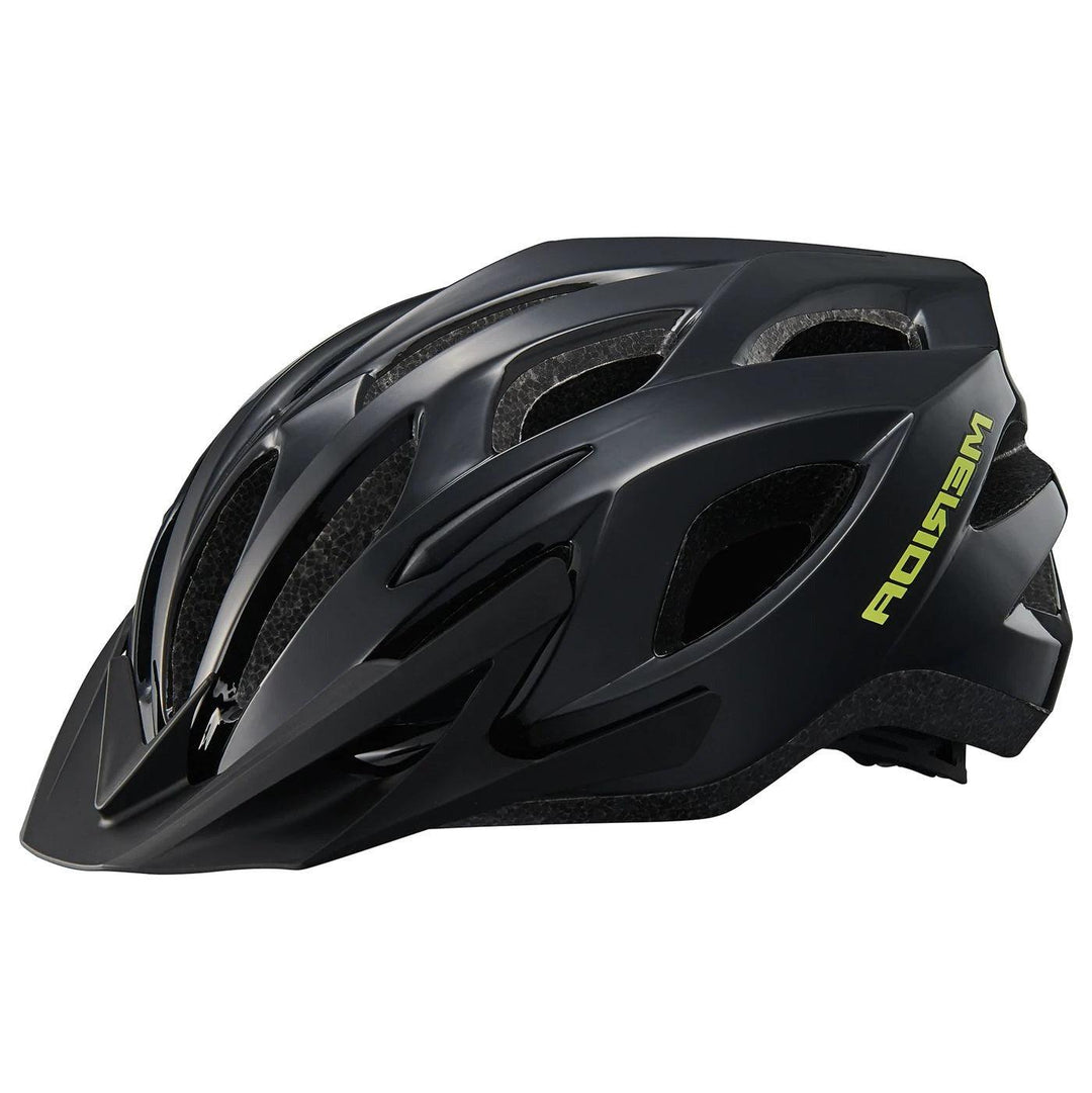 Merida Charger KJ201-A-1 MTB Cycling Helmet (Shiny Black/Yellow) - BUMSONTHESADDLE