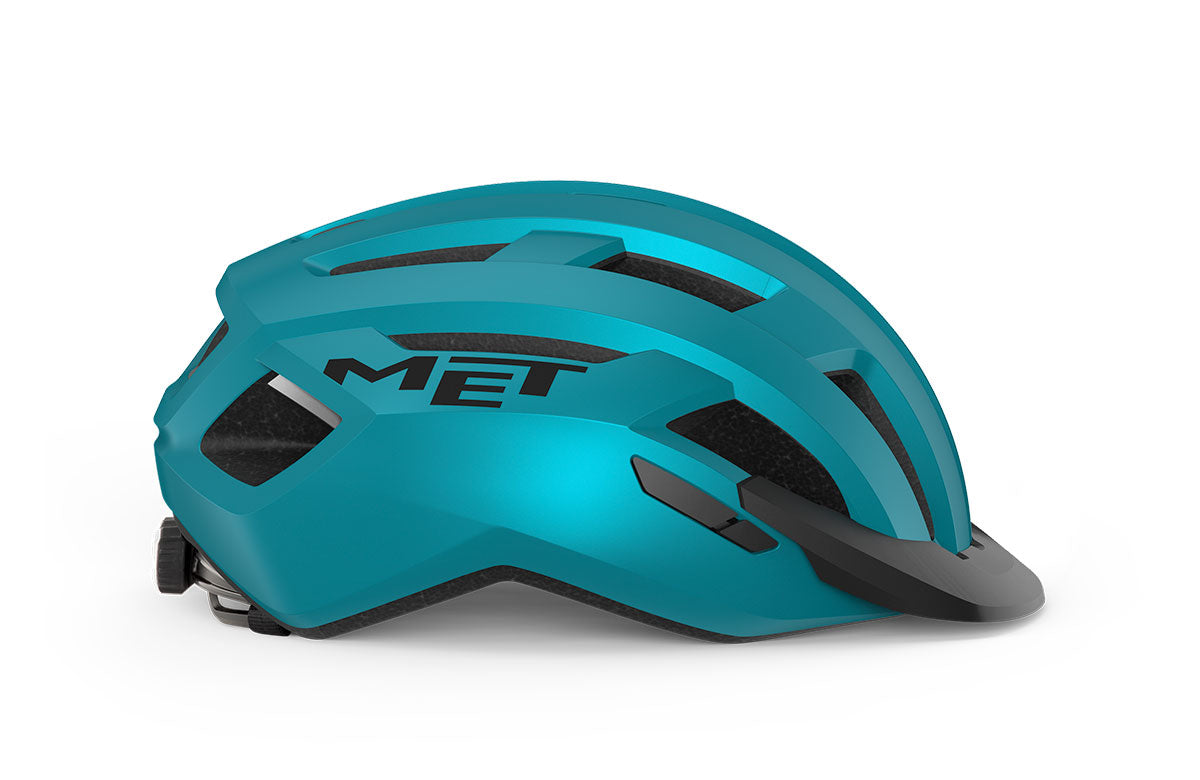 MET Allroad MTB Cycling Helmet (Teal Blue Matt)