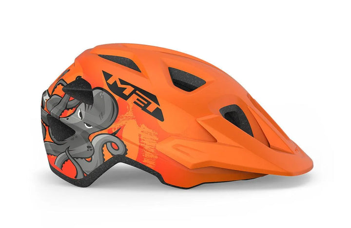 MET Eldar MTB Cycling Helmet (Orange Octopus Matt) - BUMSONTHESADDLE