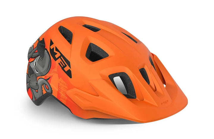 MET Eldar MTB Cycling Helmet (Orange Octopus Matt) - BUMSONTHESADDLE