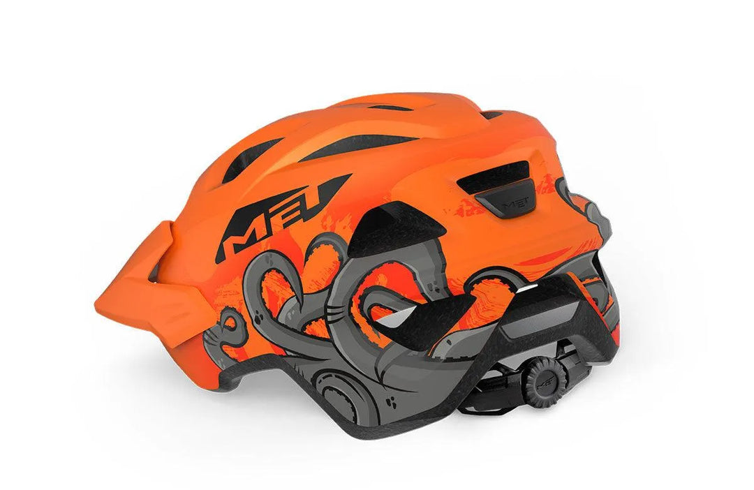 MET Eldar MTB Cycling Helmet (Orange Octopus Matt) - BUMSONTHESADDLE