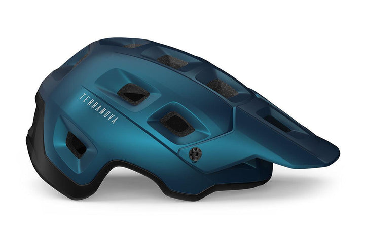 MET Terranova MTB MIPS Cycling Helmet (Teal Blue Black Metallic Matt) - BUMSONTHESADDLE
