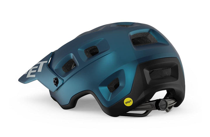 MET Terranova MTB MIPS Cycling Helmet (Teal Blue Black Metallic Matt) - BUMSONTHESADDLE