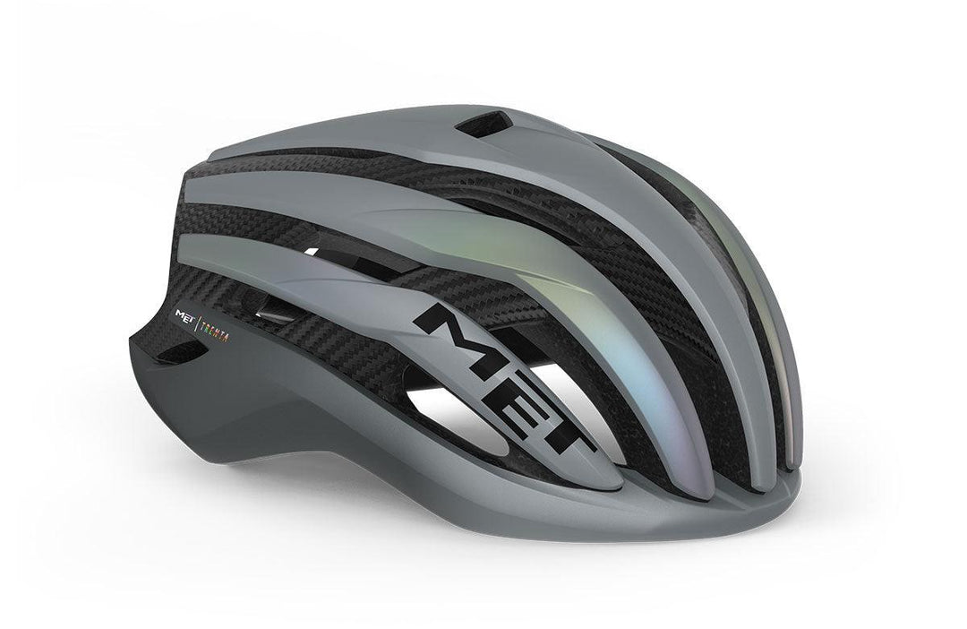 MET Trenta 3k Carbon MIPS Road Cycling Helmet (Gray Iridescent) - BUMSONTHESADDLE