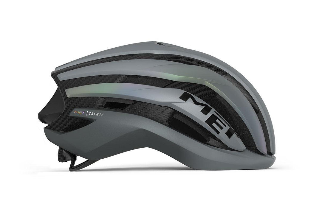 MET Trenta 3k Carbon MIPS Road Cycling Helmet (Gray Iridescent) - BUMSONTHESADDLE