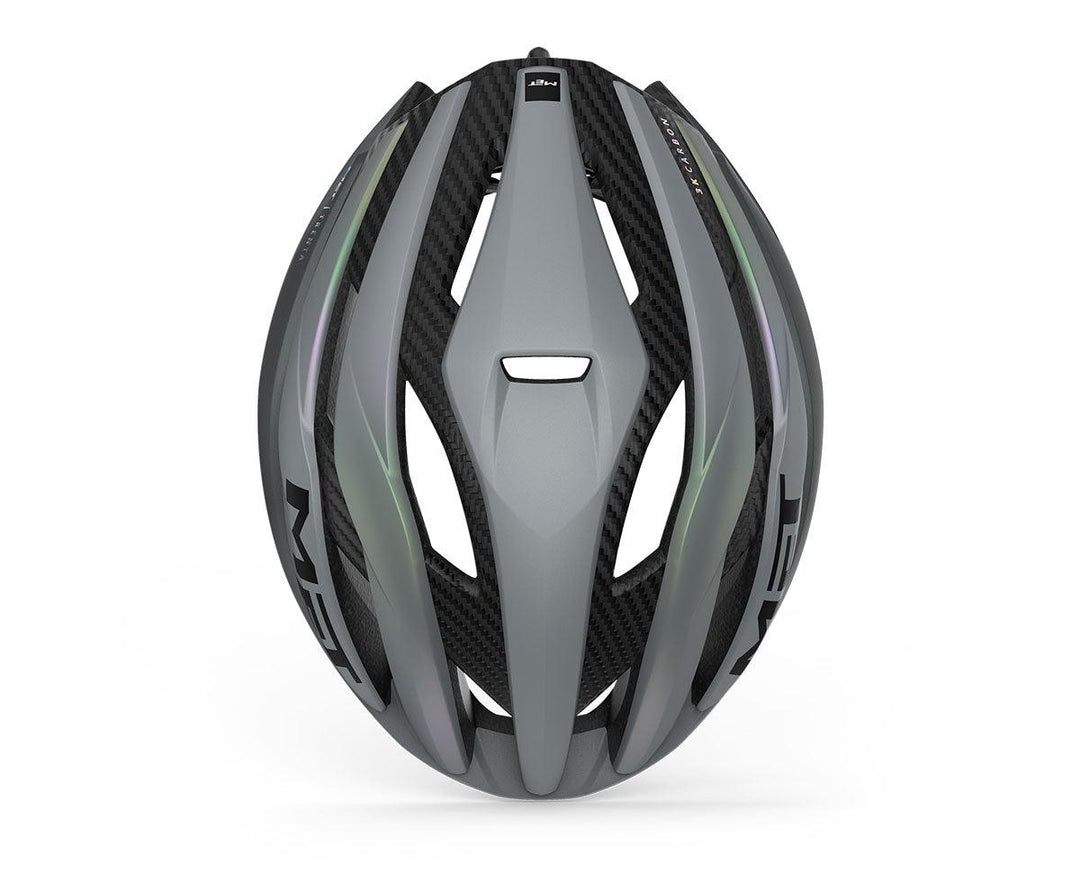 MET Trenta 3k Carbon MIPS Road Cycling Helmet (Gray Iridescent) - BUMSONTHESADDLE