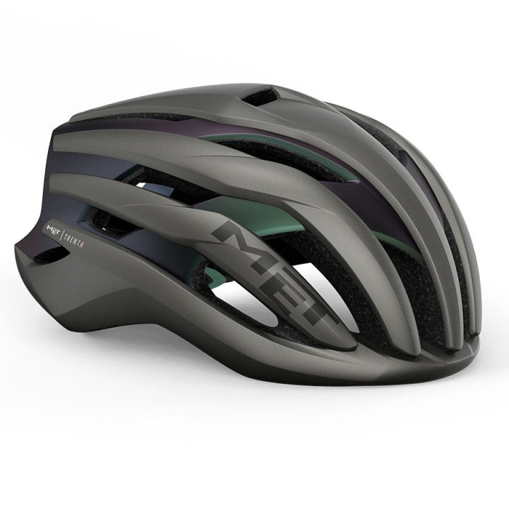 MET Trenta MIPS Road Cycling Helmet (Gray Iridescent)