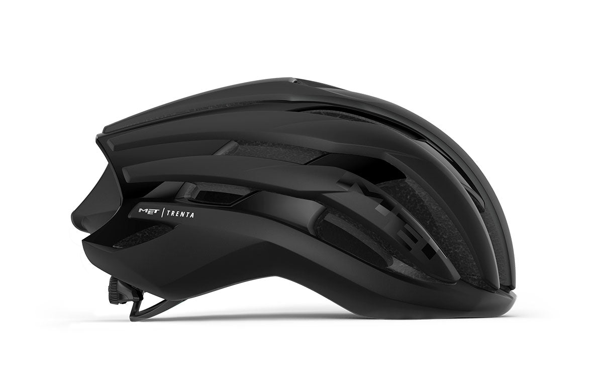 [Refurbished] MET Trenta CE Road Cycling Helmet (Black Matt/Glossy)