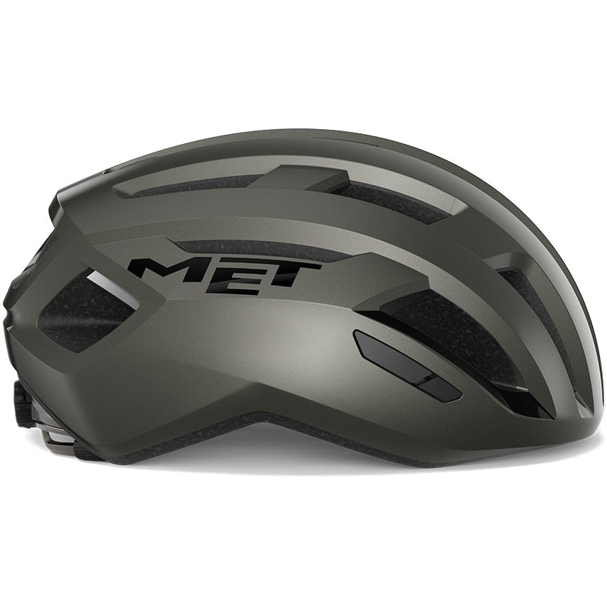 MET Vinci MIPS Road Cycling Helmet (Glossy Titanium Metallic)