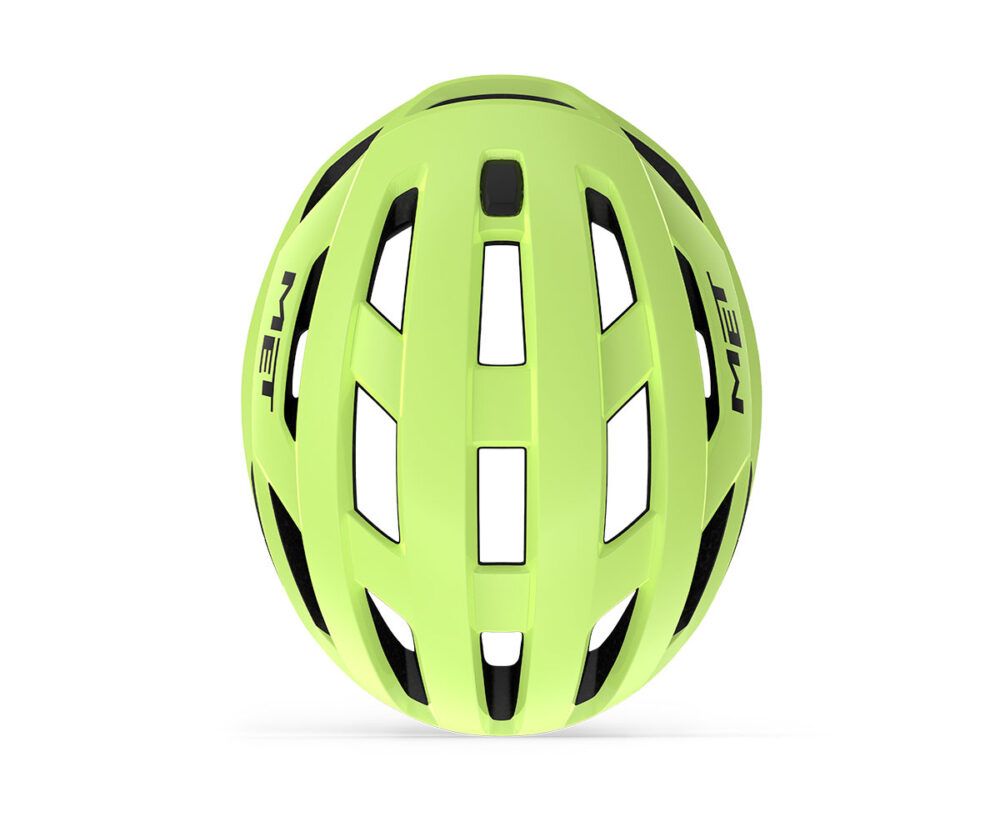 MET Vinci MIPS Road Cycling Helmet (Glossy Ultra Lime Yellow Metallic)