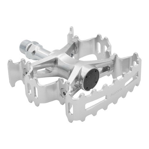 MKS Aurora Platform Pedals (Purple/Silver)