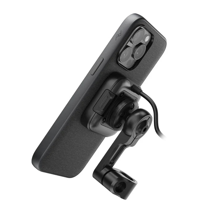 Peak Design Motorcycle Mirror Mount Qi2 Charging (Black)