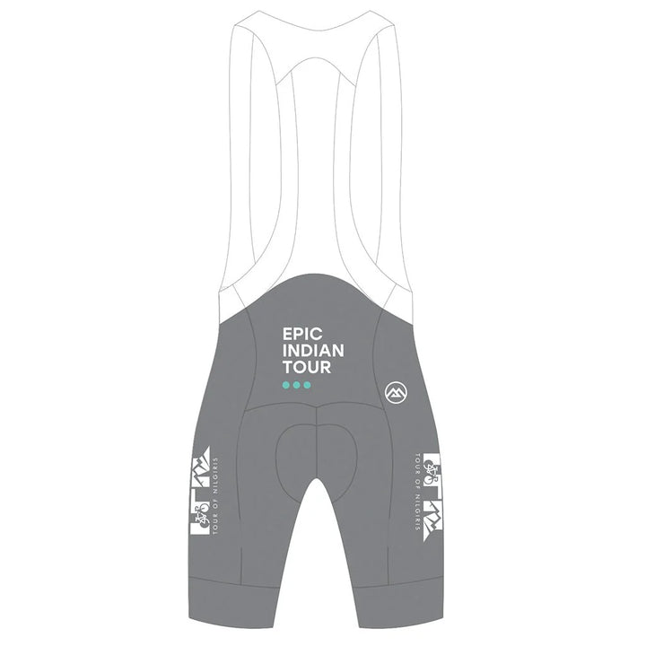 Monton X Tour of Nilgiris Limited Edition Unisex Cycling Bibshorts (Grey)