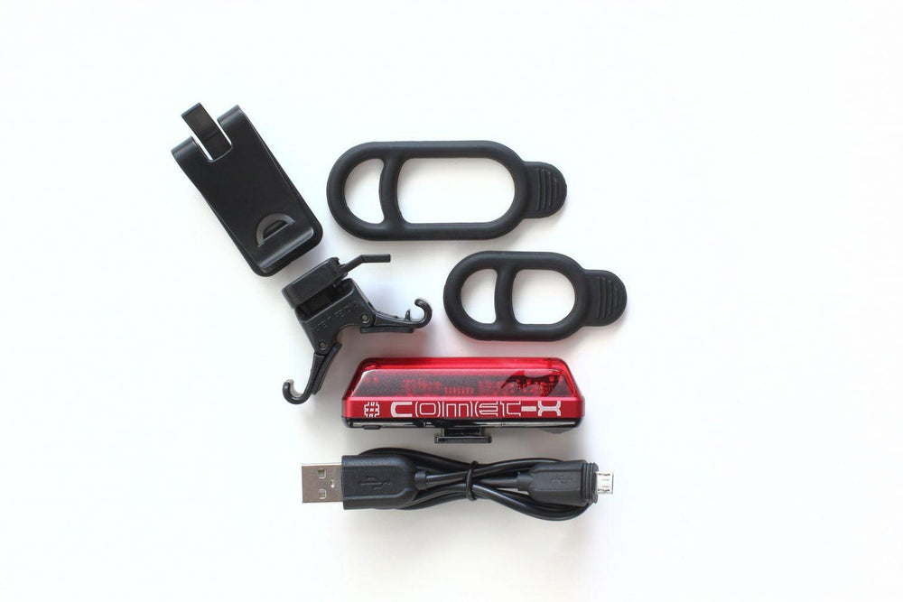 Moon Comet-X 50 Lumens Rear Light (Black) - BUMSONTHESADDLE