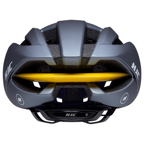 HJC Ibex 3 Road Cycling Helmet (Matte Glossy Grey Yellow)