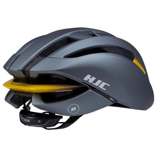 HJC Ibex 3 Road Cycling Helmet (Matte Glossy Grey Yellow)