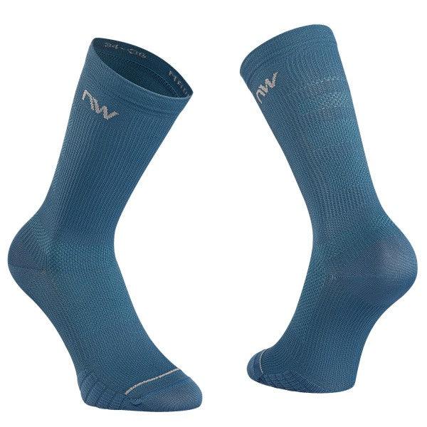 Northwave Extreme Pro Summer Unisex Cycling Socks (Blue/Grey) - BUMSONTHESADDLE