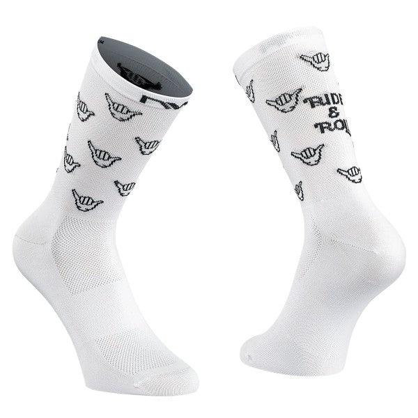 Northwave Ride & Roll Unisex Cycling Socks (White) - BUMSONTHESADDLE