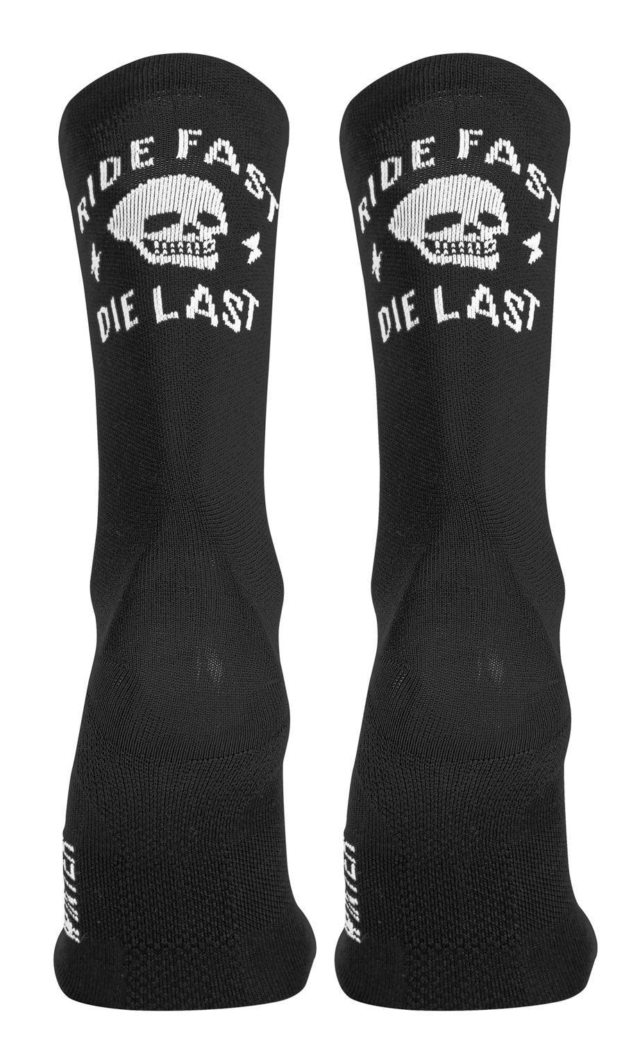 Northwave Ride Fast Die Last Unisex Cycling Socks (Black) - BUMSONTHESADDLE