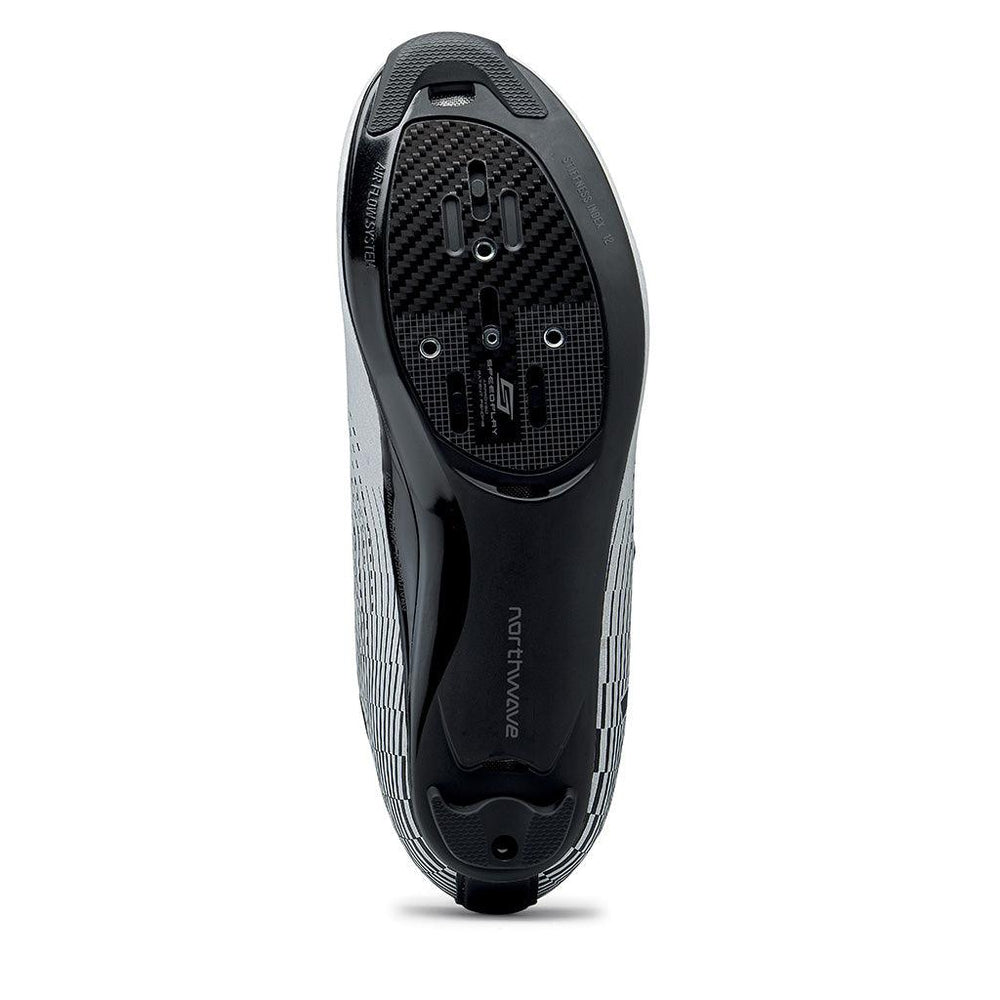 Northwave Storm Carbon 2 Road Cycling Shoe (Silver Reflective) - BUMSONTHESADDLE