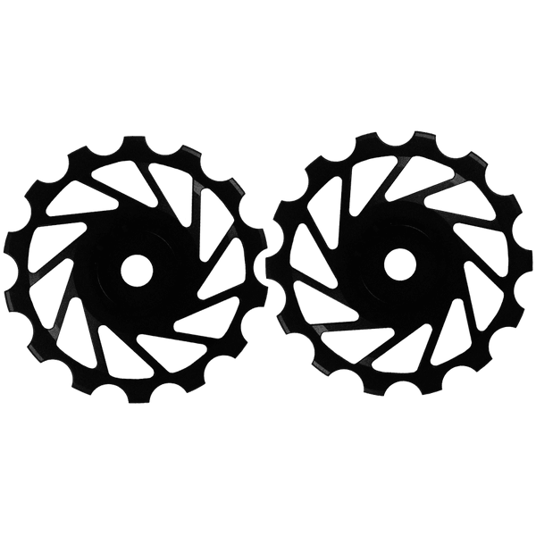 Novaride Ceramic MTB 14T Pulley Wheels Kit (Black) - BUMSONTHESADDLE