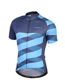 Nuckily MA027 SS Mens Cycling Jersey (Blue) - BUMSONTHESADDLE