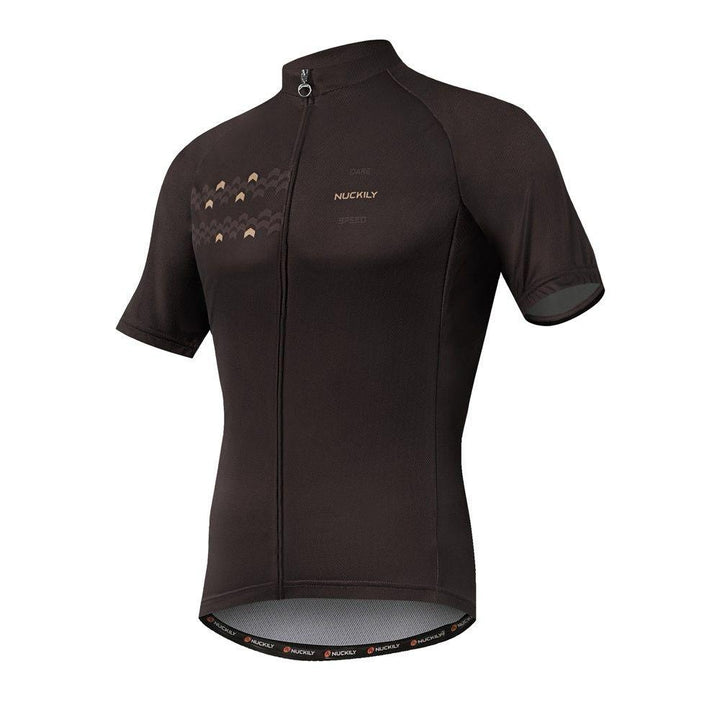 Nuckily MA032 Men's Cycling Jersey (Dark Brown) - BUMSONTHESADDLE