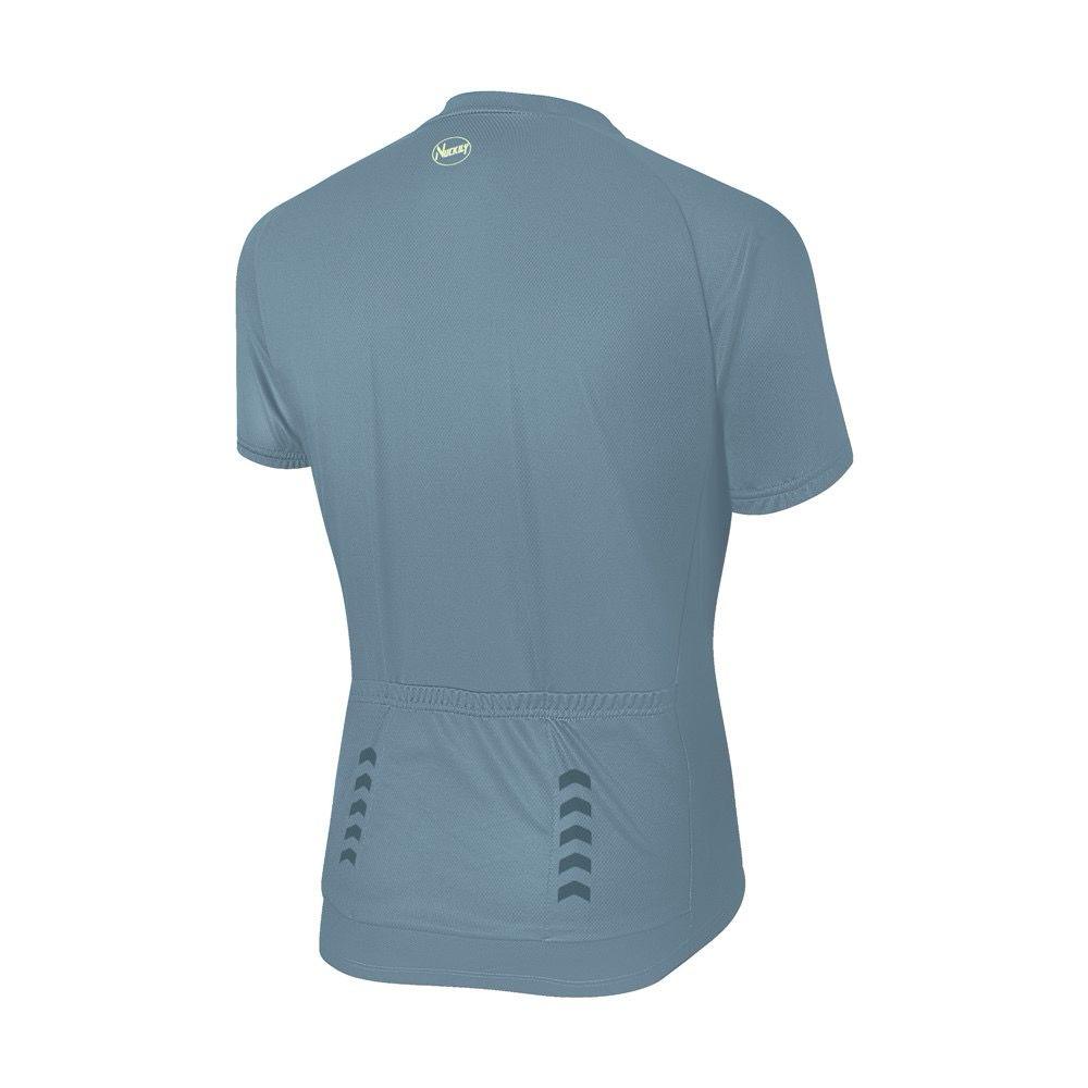 Nuckily MA032 Men's Cycling Jersey (Gray Blue) - BUMSONTHESADDLE