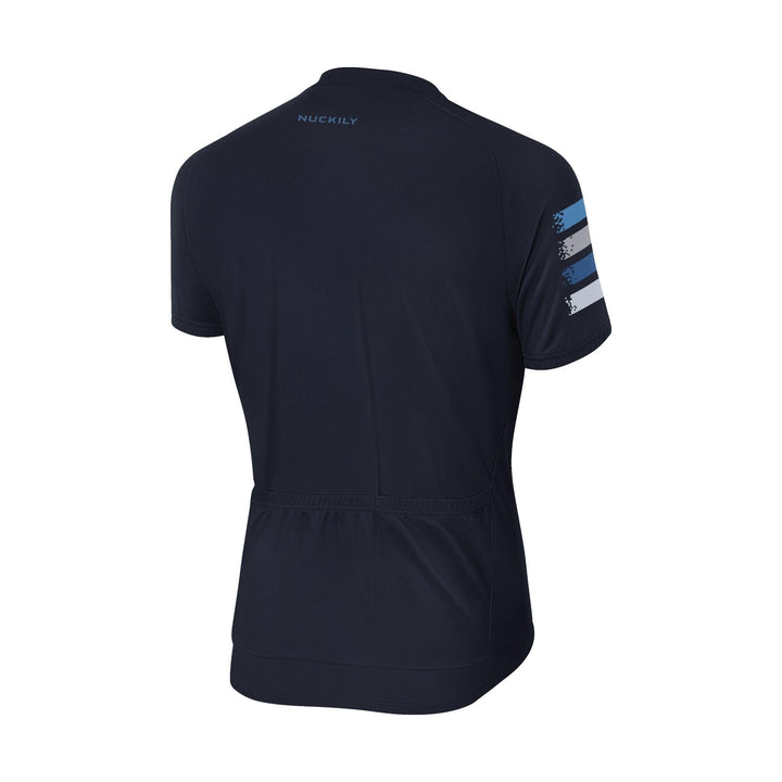 Nuckily MA033 Men's Cycling Jersey (Dark Blue) - BUMSONTHESADDLE