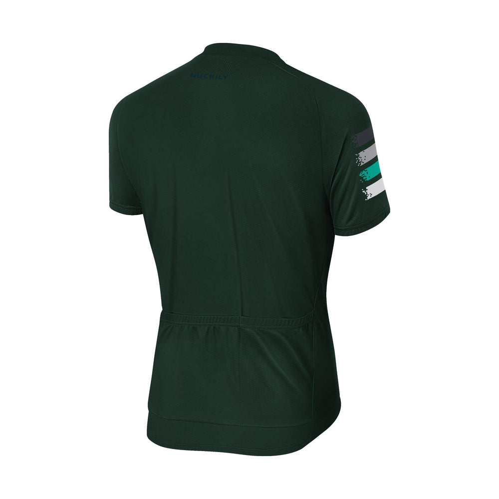 Nuckily MA033 Men's Cycling Jersey (Dark Green) - BUMSONTHESADDLE