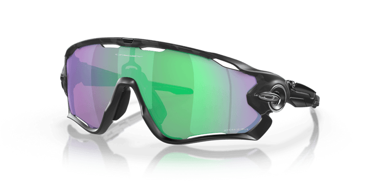 Oakley Jawbreaker Sport Sunglasses ( Prizm Road Jade / Matte Black Camo) - BUMSONTHESADDLE