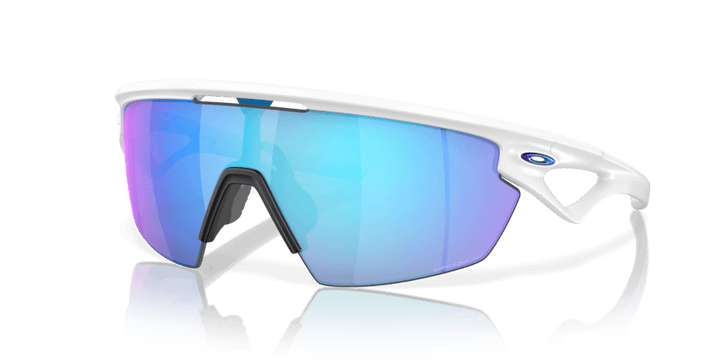 Oakley Sphaera Sport Sunglasses (Prizm Sapphire/Matte White) - BUMSONTHESADDLE