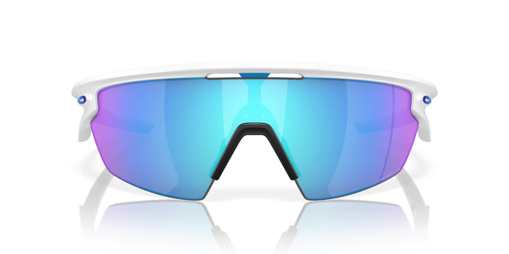 Oakley Sphaera Sport Sunglasses (Prizm Sapphire/Matte White) - BUMSONTHESADDLE