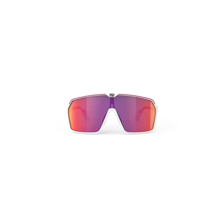 Rudy Project Spinshield Sunglasses (Matte White Pink Fluoroscent/Multilaser Red)