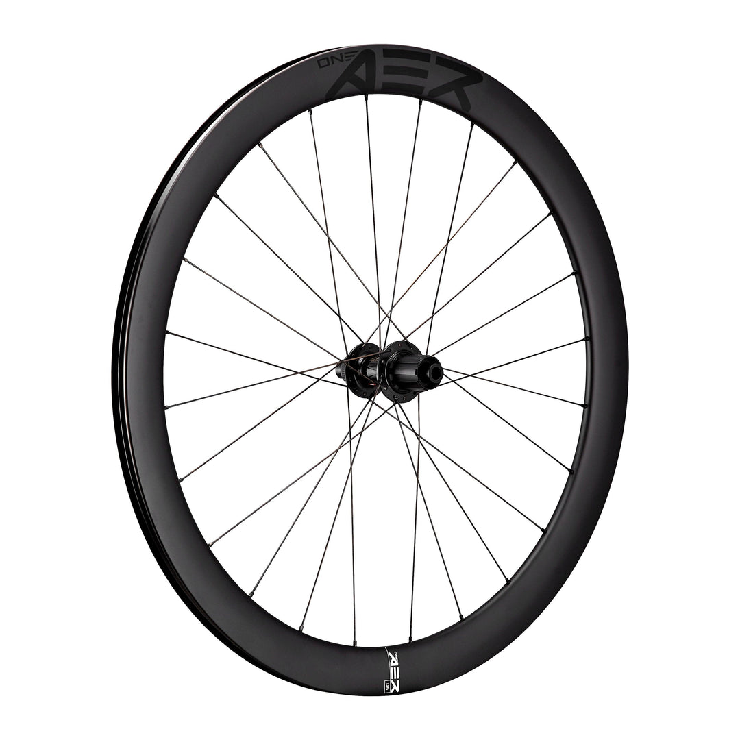 OneAer D5 Carbon Tubeless Ready Disc Brake Wheel - Shimano/Sram (Black) - BUMSONTHESADDLE