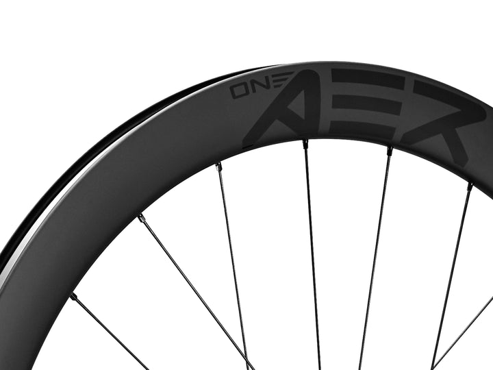 OneAer D5 Carbon Tubeless Ready Disc Brake Wheel - Shimano/Sram (Black) - BUMSONTHESADDLE
