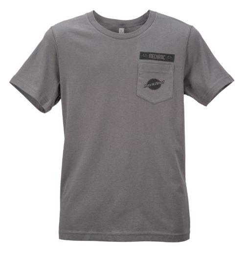 Park Tool Pocket Unisex T-Shirt (Charcoal Gray) - BUMSONTHESADDLE