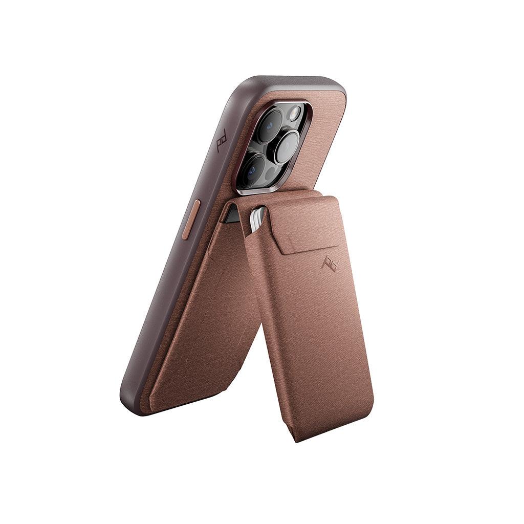 Peak Design Slim Mobile Wallet Stand (Redwood) - BUMSONTHESADDLE