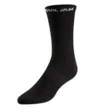 Pearl Izumi Elite Unisex Tall Cycling Socks (Black) - BUMSONTHESADDLE